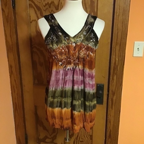 Tye dye gauze summer top - Picture 6 of 9